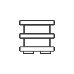 shop shelf icon vector