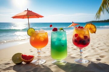 Cocktails on the beach