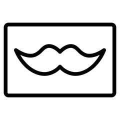 mustache line