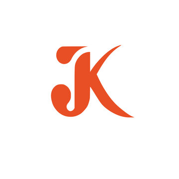 jk logo design vector icon