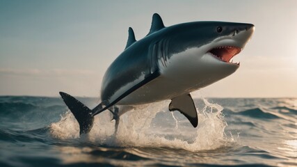 Fototapeta premium shark in the sea