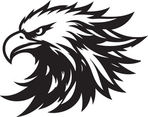 Best Eagle  Head vector, Silhouette, illustration. 