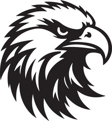 Best Eagle  Head vector, Silhouette, illustration. 