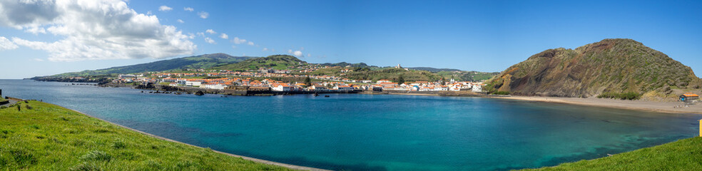 Fototapeta premium Porto Pim beach and Monte Queimado panorama