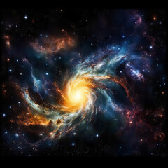 Galaxy in space.