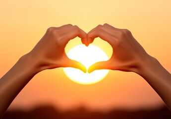 Obraz premium hands heart