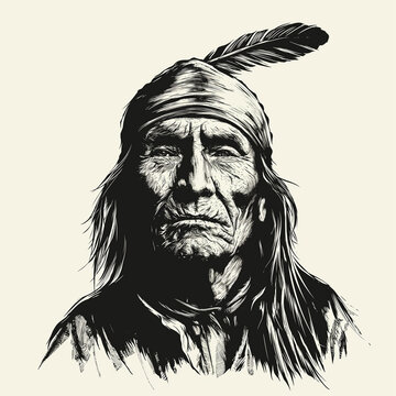 Cochise portrait, Resilient Leader, A Timeless Portrait of Cochise, Apache Chief