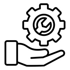 Technical Assistance Icon Element For Design