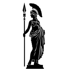 Fototapeta na wymiar Athena goddess of war logo icon Generative AI