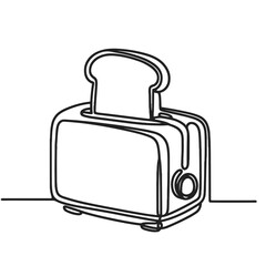 Toaster in a line drawing style