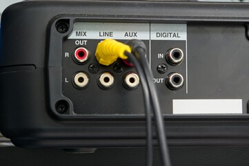 Input panel on recording equipment