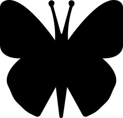 Butterflies silhouette black drawing flat icon. Flaying butterflies vector isolated on transparent background. Use for graphic design, beauty, web and mobile app. Glowworm fireflies Hand drawn element