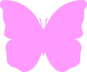 Butterflies silhouette colorful drawing flat icon. Flaying butterflies vector isolated on transparent background Use for graphic design beauty web and mobile app. Glowworm fireflies Hand drawn element
