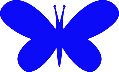 Butterflies silhouette colorful drawing flat icon. Flaying butterflies vector isolated on transparent background Use for graphic design beauty web and mobile app. Glowworm fireflies Hand drawn element