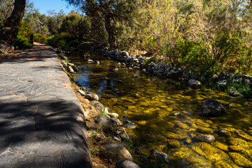 Gran Canaria Meloneras Path and Stream in a Garden