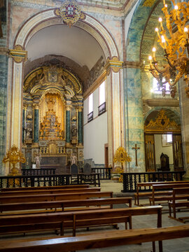 High altar of the church of São Francisco Convent, Angra do Heroismo