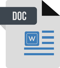 DOC Icon black and grey with symbol