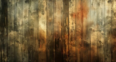 Vintage Rustic Wooden Background with Aged Textures and Warm Brown Tones for Design Use