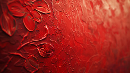 Scarlet background red with barely - obrazy, fototapety, plakaty