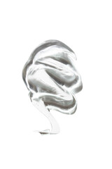 Facial and body gel swatch, hyaluronic acid serum, clear cosmetic texture, skincare