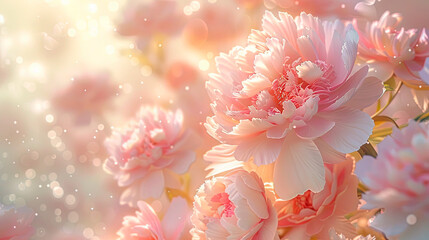 background of pink peonies
