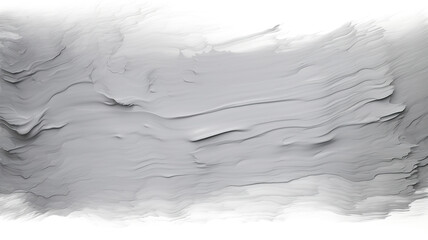 Isolated on a background of pure white, an abstract brush paint color gray texture background