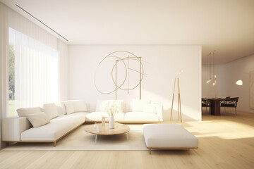 Large and modern living room
