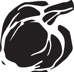 Hand drawn pumpkin for decorative design. Vintage pumpkin.