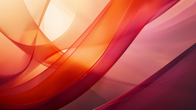 Abstract Warm-Colored Curves and Waves Background © Artistic Visions