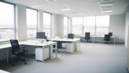 Abstract-blurred-office-interior-room--blurry-working-space-with-defocused-effect--use-for-background-or-backdrop-in-business