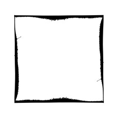 Grunge ink frame.Abstract spot cadre with streaks,splashes,spots,dots,streaks.Splatters of paint, watercolor brushstroke stain.Use as design for photo, network profile,banner,poster. Isolated.Vector