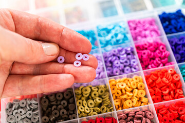 Colorful Clay Beads Set for Creative Kids' Bracelet Making