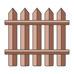 Fence icons set isolated on white background