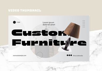 Grey and Black Custom Furniture Youtube Thumbnail