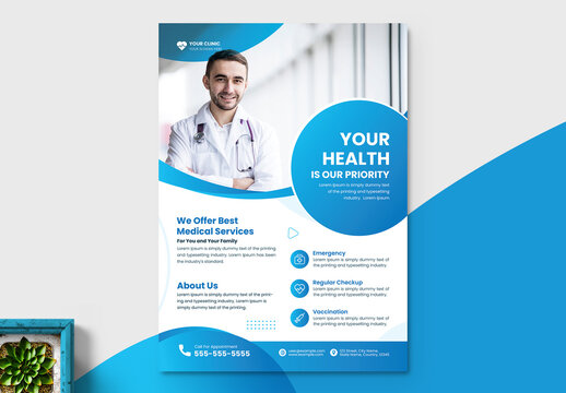 Health Care Flyer Layout Template