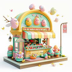 3D Egg shop for Easter