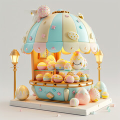 3D Egg shop for Easter