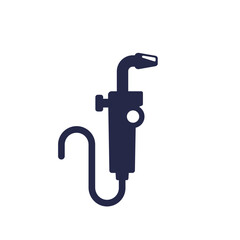 welding tool icon, pictogram on white