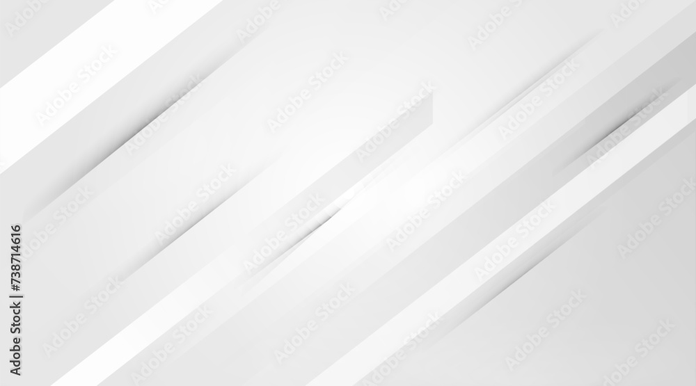 Wall mural white abstract and grey background. abstract white pattern vector illustration