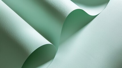 Pastel Mint Green Textured Paper Background with Creative Lighting.