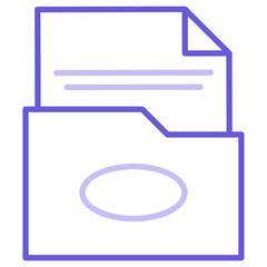 Folder with Files Icon