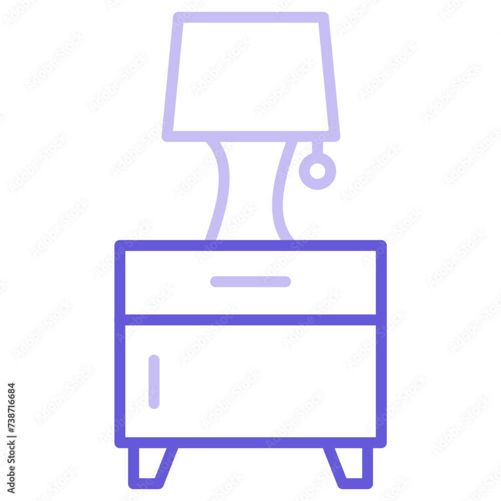 Canvas Prints table lamp icon