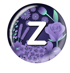 Z and flowers resin