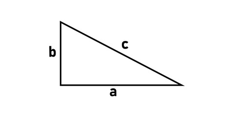 Pythagorean theorem in mathematics. Scientific resources for teachers and students. - obrazy, fototapety, plakaty