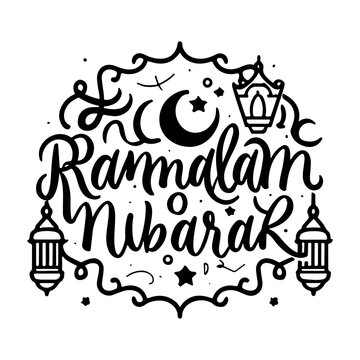 ramadan kareem typography design, transparent png.