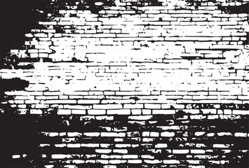 Texture of damaged brick wall