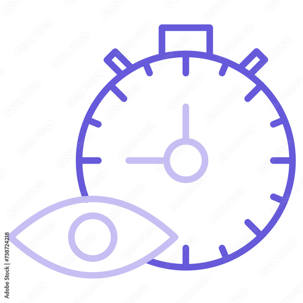 Wall mural time tracking icon