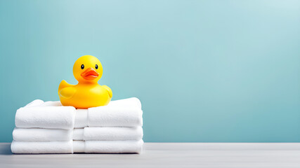 お風呂イメージ｜柔らかいバスタオルとかわいいアヒル