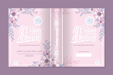 quran book cover floral design 11