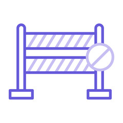 Police Barrier Icon